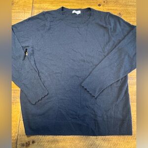 Nordstrom Sweater Crewneck Knit Black Business Casual Neutral